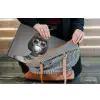 Vrouw - Zwart Wit - Ketting - Zonnebril laptophoes neopreen klein -tas