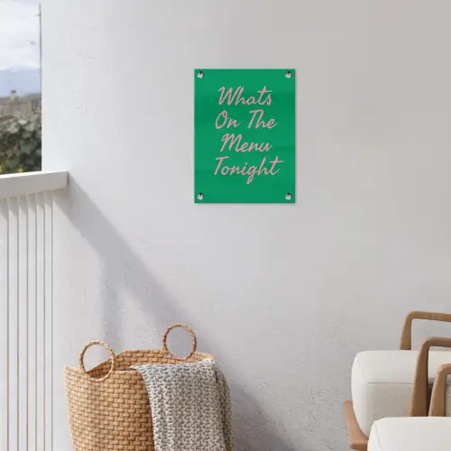 Menu - Quote - Roze tuinposter los doek klein -sfeer8