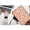 Hartjes - Getekend - Oranje laptophoes neopreen klein 279 -bureau