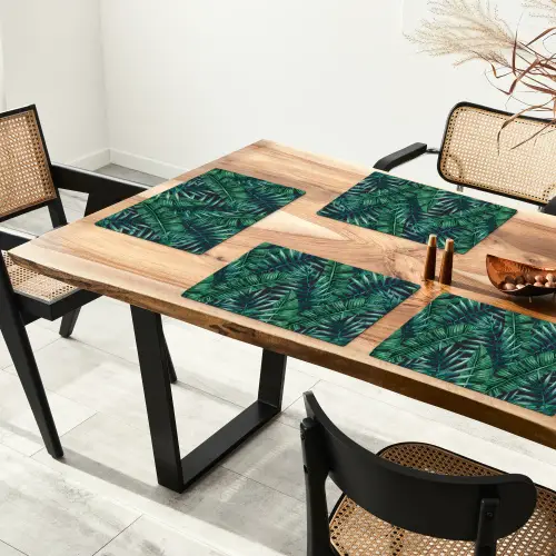 Bladeren - Tropical - Jungle Placemat vinyl groot -zzsfeer4_Kitchenyeah-website