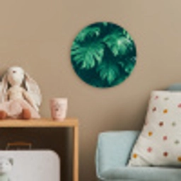 Monstera - Bladeren - Planten - Jungle - Natuur Wandcirkel kunststof plaat 5mm dik klein -tsfeer1_kind