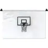 Basketbalbord - Minimalistisch - Zwart Wandkleed katoen klein -zz3d