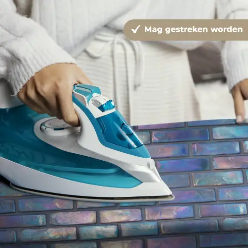 Metallic - Bakstenen - Glans - Kleuren Wandkleed katoen klein 269 -sfeer9