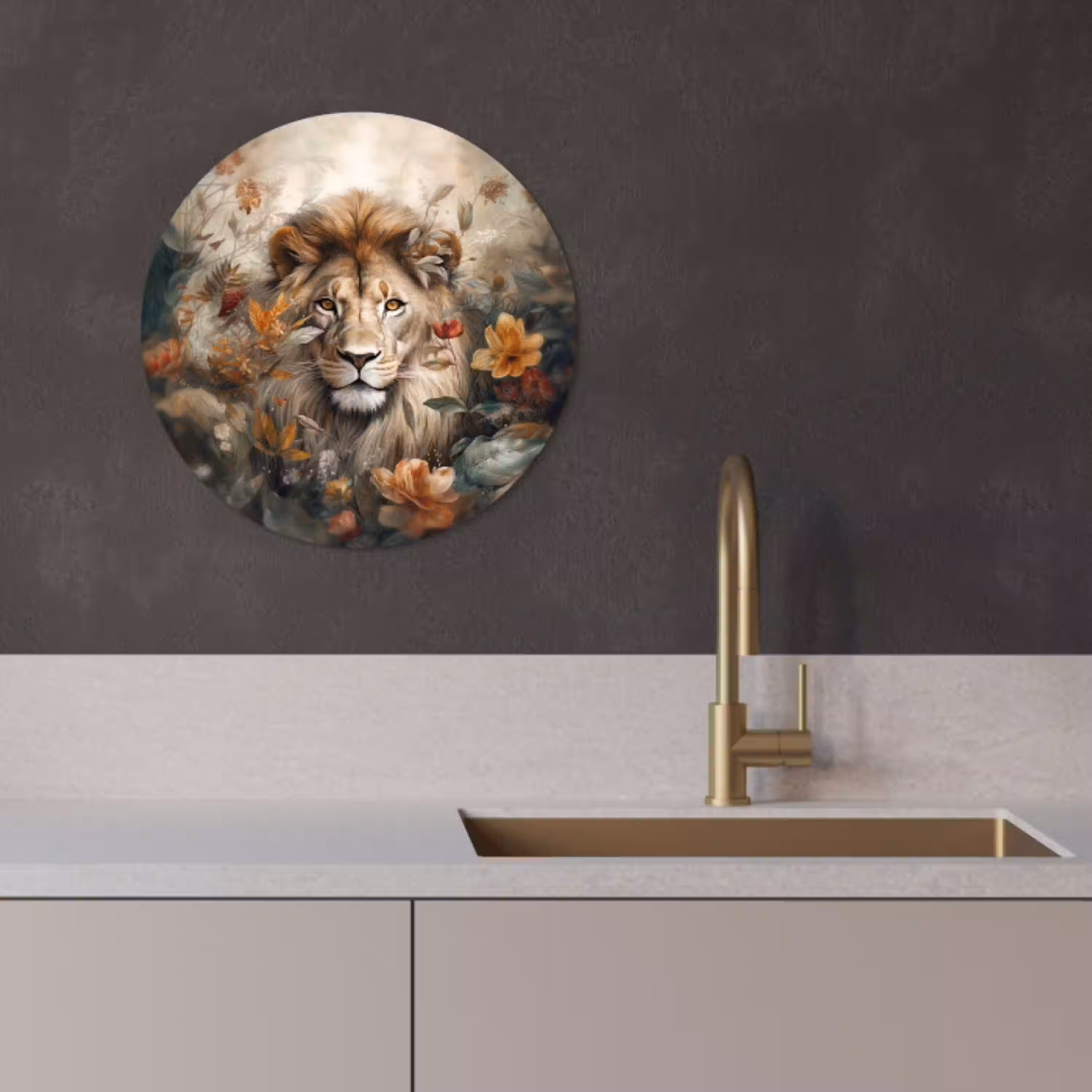 Herfsttroon KitchenYeah - Keuken - Wandcirkel Forex klein -sfeer1
