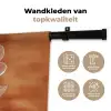 Bloem - Minimalistisch - Wit Wandkleed katoen klein -sfeer2