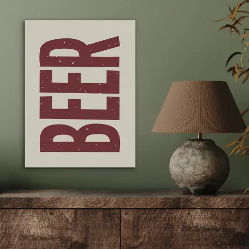 Japandi - Beer - Red - Retro PET vilt klein -sfeer2