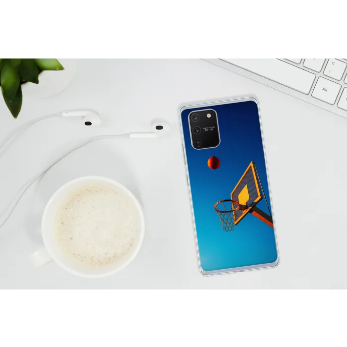 Basketbal -  Lucht - Ring Telefoonhoesje Samsung Galaxy S10 Lite klein -oordopS10Lite