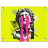Buste - Verf - Geel tuinposter los doek klein -3d