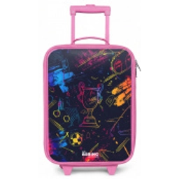 Neon sporttrofee design Kinderkoffer - Roze klein -zz3dotto