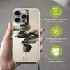 Golven - Penseelstreken - Beige - Minimalistisch Hoesje iPhone 16 Pro Max met koord klein -sfeer2_NL