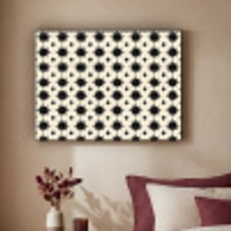 Stervormen - Geometrisch - Zwart Textielframe zwart klein 947 -sfeer1