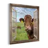 Doorkijk - Koe - Weiland - Landschap - Dieren plexiglas 5mm klein -z3d