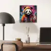 Panda - Jas - Graffiti - Oranje aluminium wit klein -sfeer5