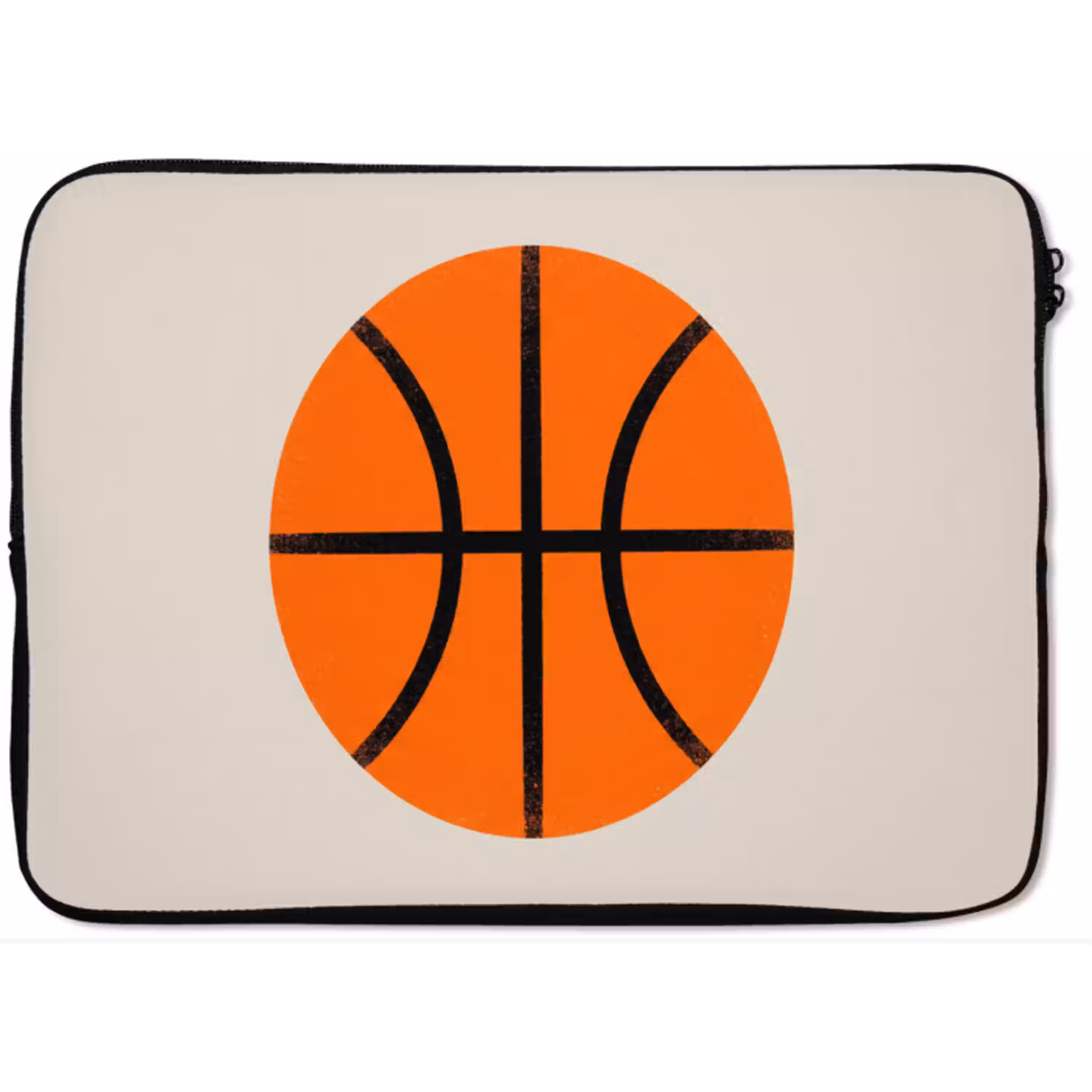 Basketbal - Bal - Sport - Illustratie - Oranje laptophoes neopreen klein -zkaufland3dotto