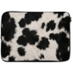 Bont - Textuur - Zwart - Wit laptophoes neopreen klein -zkaufland3dotto