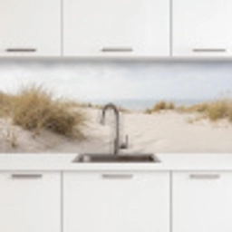 Wolken - Duinlandschap - Zand keuken achterwand 2 middel -3d