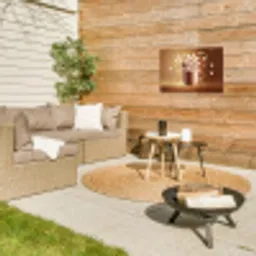 Chocomelk - Drinken - Warm - Bruin Tuinposter op houten frame 2 cm dik klein -sfeer2