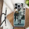 Boeket - Bloemen - Kleurrijk - Astronaut Hoesje iPhone 16 Pro Max met koord klein -sfeer4