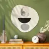 Beige - Japandi - Wabi sabi Wandcirkel Organisch Plexiglas middel -sfeer2
