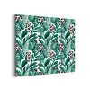 Panterprint - Bladeren - Jungle aluminium wit klein -3d