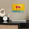 Glazen - Cocktail - Citroen - Kers poster papier klein -sfeer1