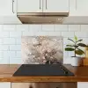 Amandelbloesem - Kunst - Van Gogh - Beige - Abstract keuken achterwand spatscherm klein -sfeer2