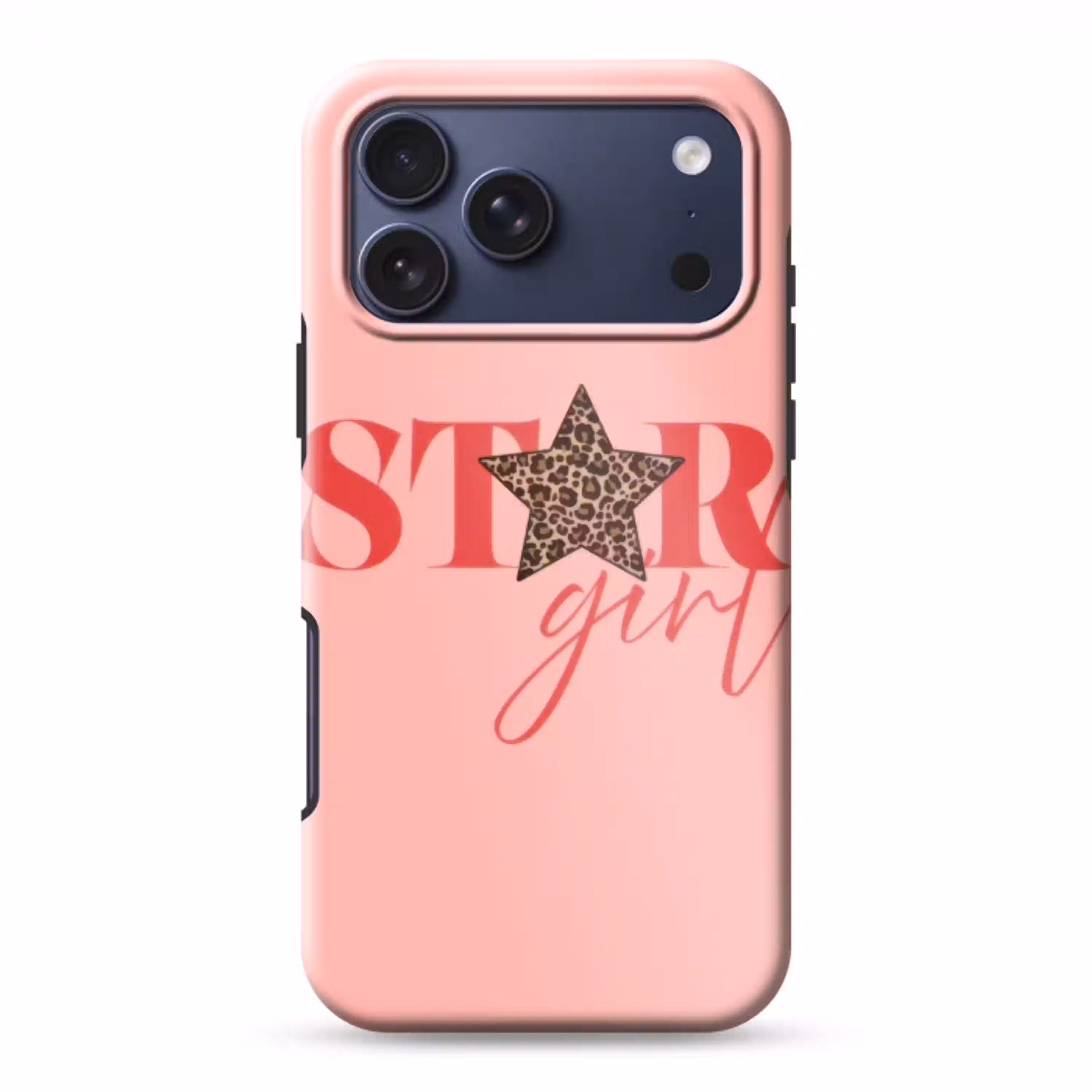 Star girl - Roze - Panter - Ster Toughcase MagSafe Apple iPhone 17 Pro Max klein -3d