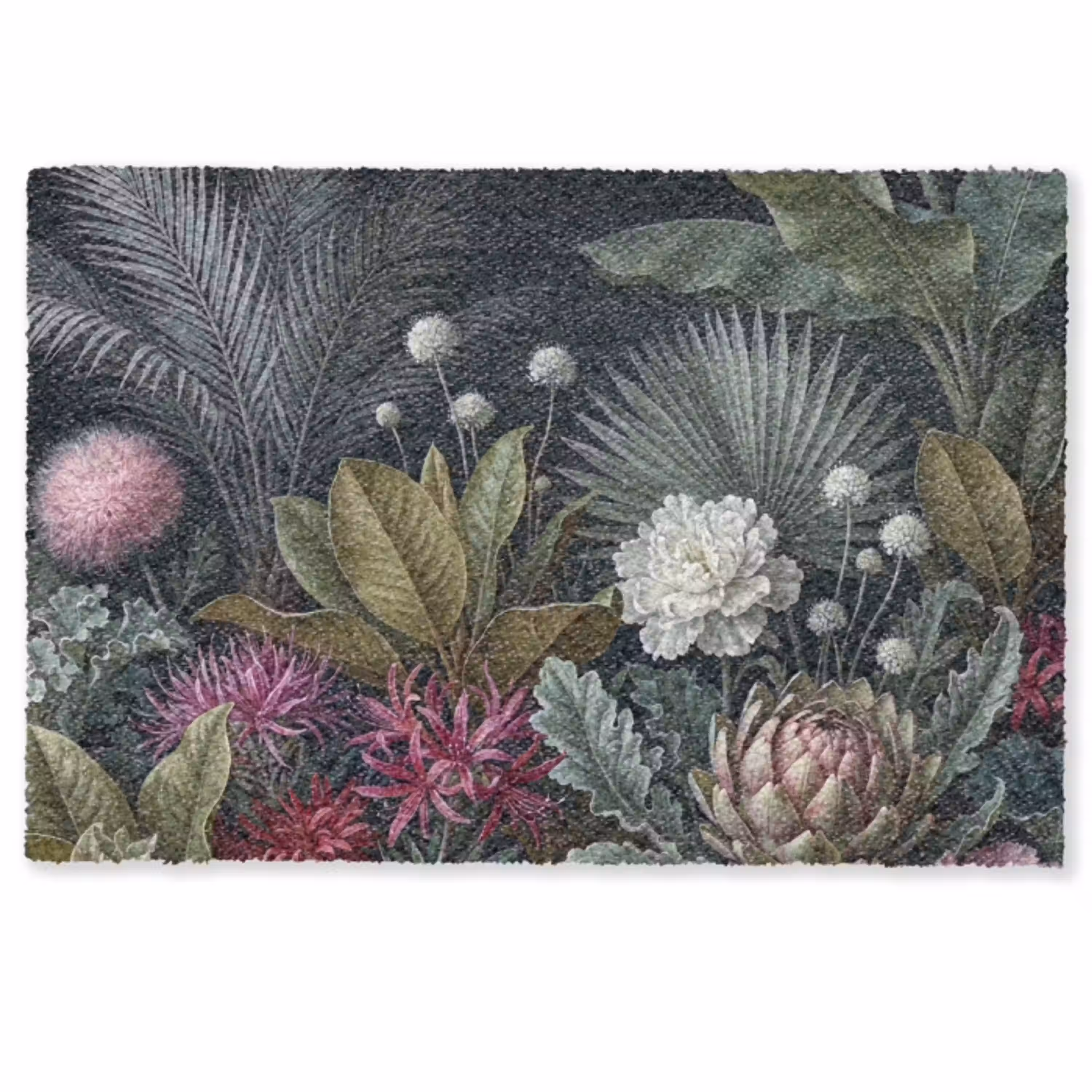 Planten - Tropisch - Botanisch - Donker - Groen Deurmat klein -zkaufland3d