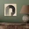 Boog -  Strepen - Minimalistisch - Zwart aluminium wit klein -sfeer2
