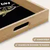 Vis - Zwart - Goud - Tekst Dienblad Rechthoek middel -USP_HandgreepNL