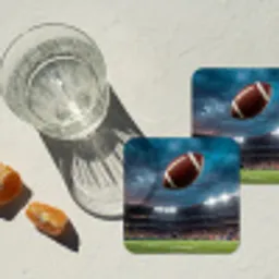 Football - Bal - Stadion - Sport onderzetter kurk middel -sfeer4