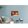 Winter - Kerst - Huis - Openhaard Muursticker klein -plant