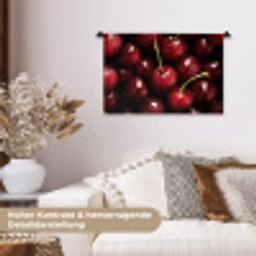 Rood - Fruit - Kersen Wandkleed katoen klein -tsfeer1_DE