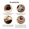Paard - Oog - Bruin Inductie beschermer vinyl 3mm klein -zzzzzzz-td-werking