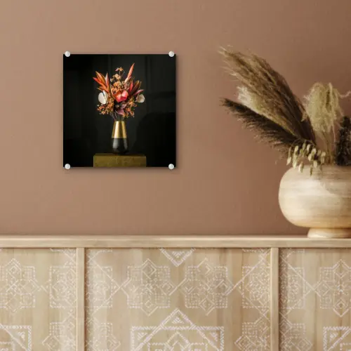 Exotisch - Boeket - Vaas - Goud plexiglas 5mm klein -sfeer5