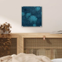 Bladeren - Reliëf - Patroon - Oceaanblauw - Modern plexiglas 5mm klein 11 -sfeer4