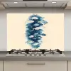 Vissen - Minimalistisch - Blauw keuken achterwand spatscherm klein -3d_website
