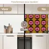 Grafisch - Patroon - Kleurrijk keuken achterwand 2 middel 871 -voor-na2_NL