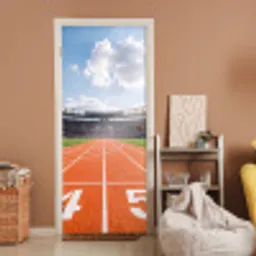 Sintelbaan - Stadion - Sport -Oranje deurposter klein -sfeer1