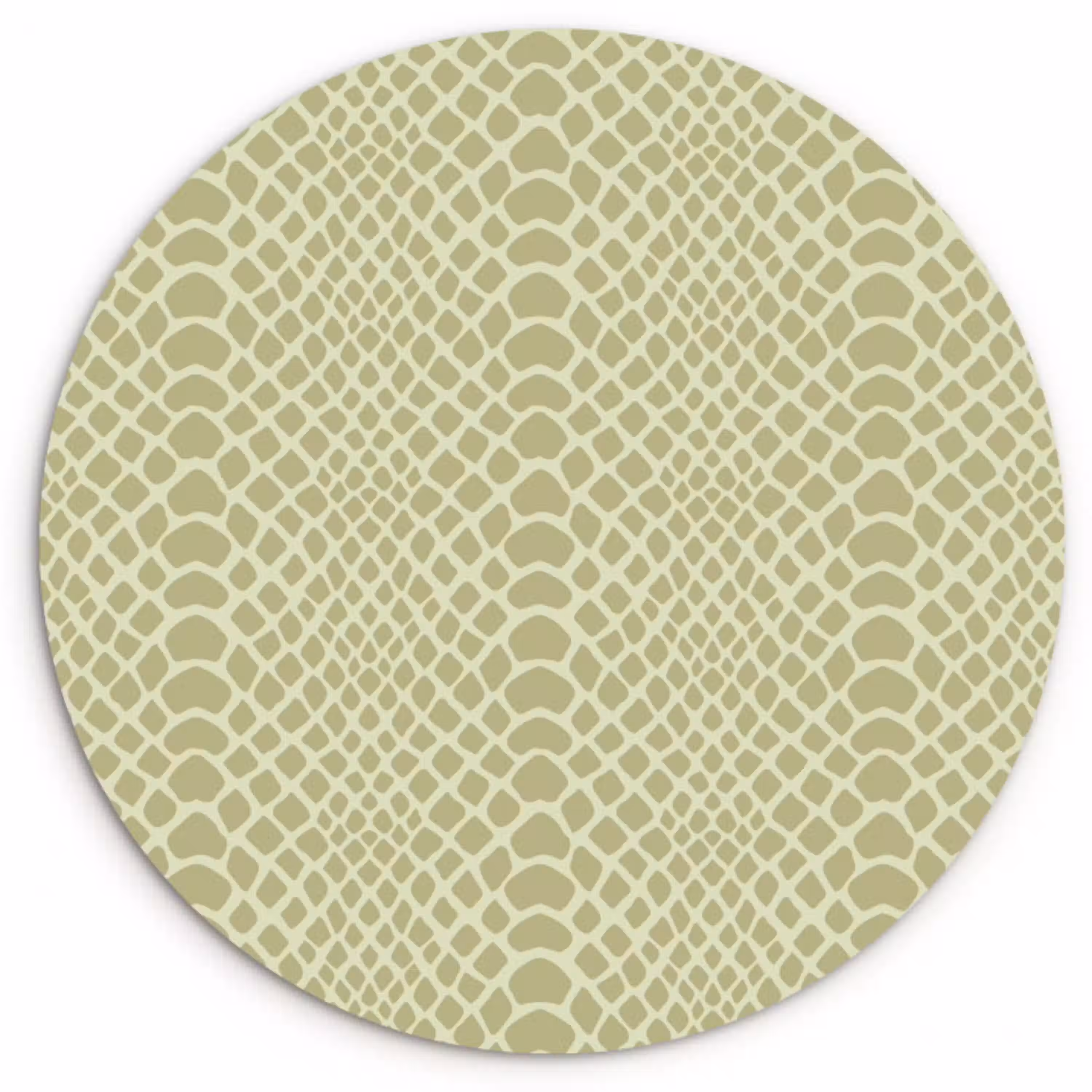 Groen - Patroon - Schubben Wandcirkel plexiglas klein 852 -3d