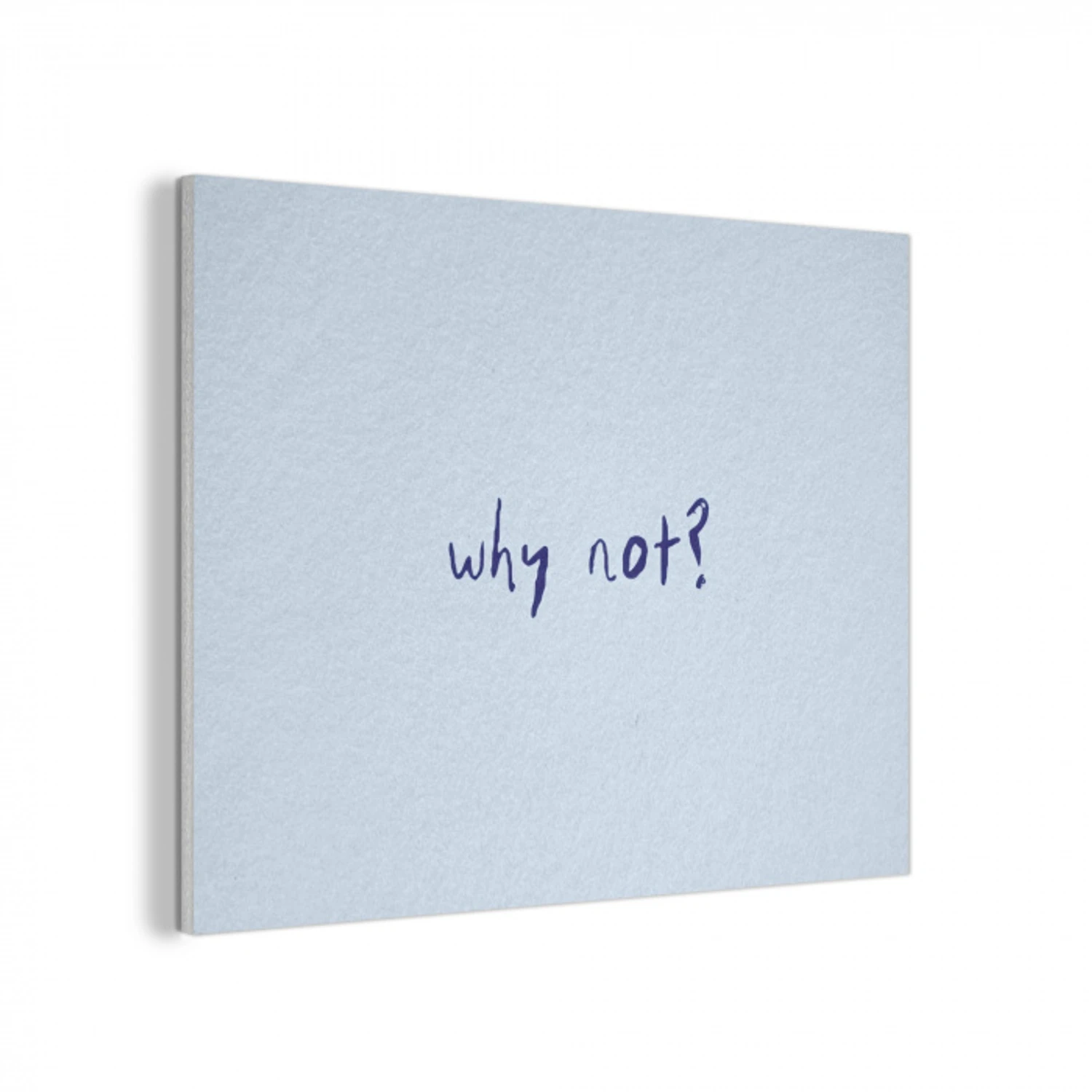 Why not - Blauw - Donker blauw - Quote PET vilt klein -3d