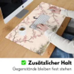Aziatisch - Kraanvogel - Beige Muismat XXL klein -ysfeer3_duits
