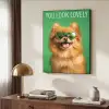 Hond - Zonnebril - Valentijn - Love Textielframe zwart klein -sfeer3