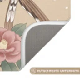 Bloemen - Vogels - Bloemen Badmat klein -USP_AntislipDE