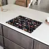 Donker - Kiezels - Glans Inductie beschermer vinyl 3mm klein 276 -sfeer8
