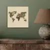 Wereldkaart - Kruiden - Kleurrijk aluminium wit klein -sfeer2