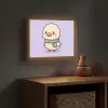 Eend - Sjaal - Paars Light Box met batterij (Wandlamp kind) middel -sfeer5_kind