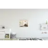 Japandi - Landschap - Beige textielposter latten blank klein -kinderkamer