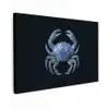 Krab - Delfts blauw - Dieren canvas 2cm klein -z3d