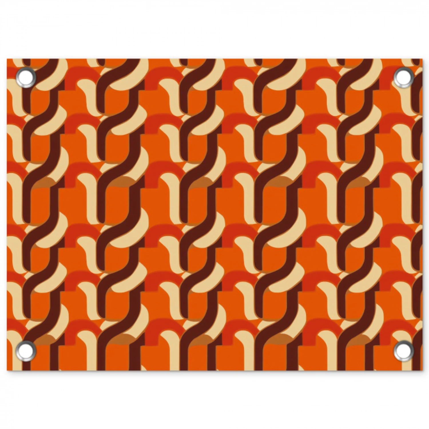 Retro - Modern - Kleurrijk tuinposter los doek klein 239 -3d